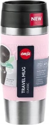Picture of Emsa Emsa TRAVEL MUG Classic thermal mug (light pink/stainless steel, 0.36 liters)
