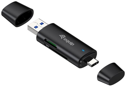 Attēls no Equip Dual Connector USB-C+USB-A  5Gpbs, SD, TF