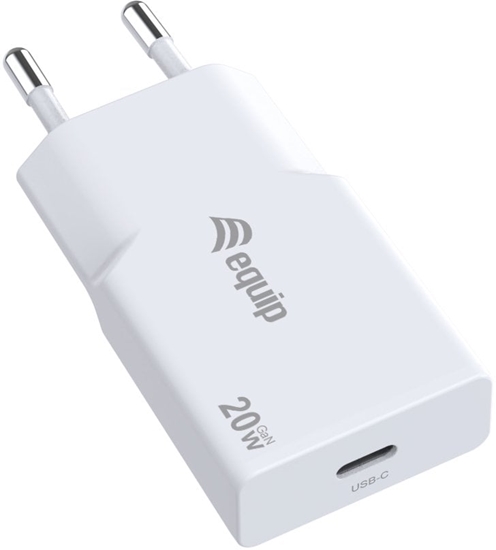 Picture of Equip Ladegerät 1Port  20W GaN Slim,1xUSB-C PD          weiß