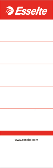 Picture of Esselte Etykieta do segregatora A4/50 50x158mm MTS 10szt. (810801)