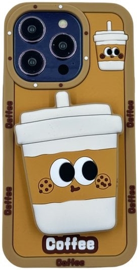 Picture of ETUI CASE 3D COFFEE Z PODSTAWK IPHONE 14