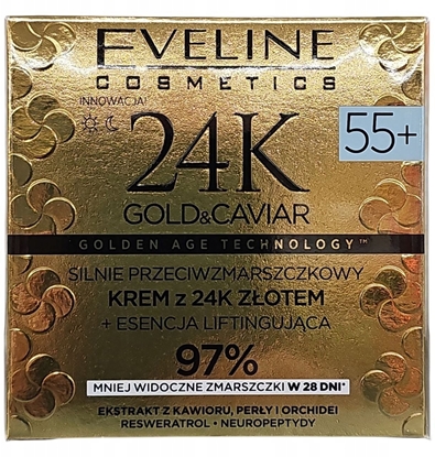 Attēls no Eveline 24K Gold&Caviar Krem 55+ dzie/noc 50ml