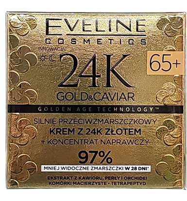 Attēls no Eveline 24K Gold&Caviar Krem 65+ dzie/noc 50ml