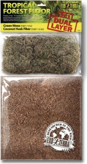 Picture of Exo Terra Podoe do terrarium Tropical Forest Floor, dwuwarstwowe, 6,6L + 2,2L