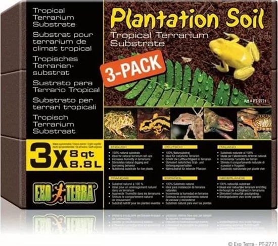 Picture of Exo Terra Podoe Plantation Soil, 3-pack, 3x 8,8L