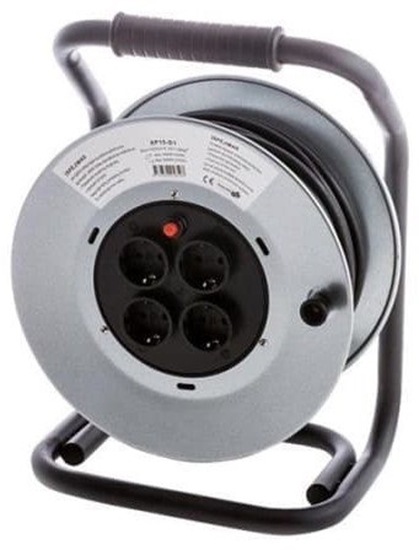 Изображение EXT CORD XP15-D1 3X1.5 50M 4P REEL MET