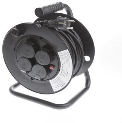 Attēls no EXTENSION CORD XP03-D 3X1 25M 4P REEL