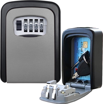 Attēls no ExtraLink EXTRALINK HOME METALOWY SEJF SKRZYNKA SZAFKA KASETKA NA KLUCZE NA CIAN KOD SZYFR S-410