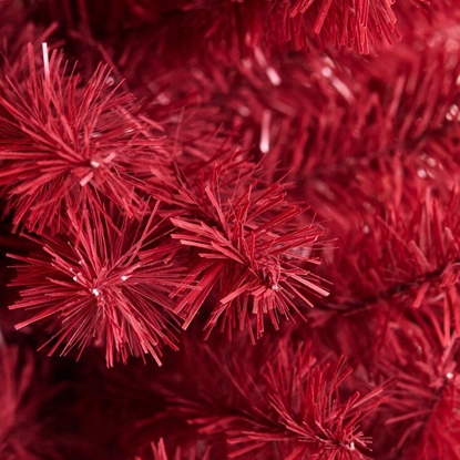 Picture of Falk Juletræ sztuczny wski PVC "BLING" kl. C 180 x 68 cm. u/lys, ciemnoczerwony, NORDIC WINTER (780-187)