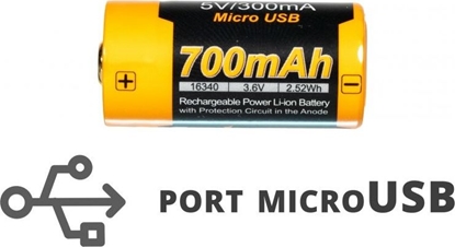 Attēls no Fenix Akumulator 16340 700mAh 1 szt.