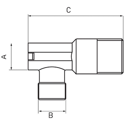Picture of Ferro Zawór ktowy 1/2"x3/8"  (Z1238G)
