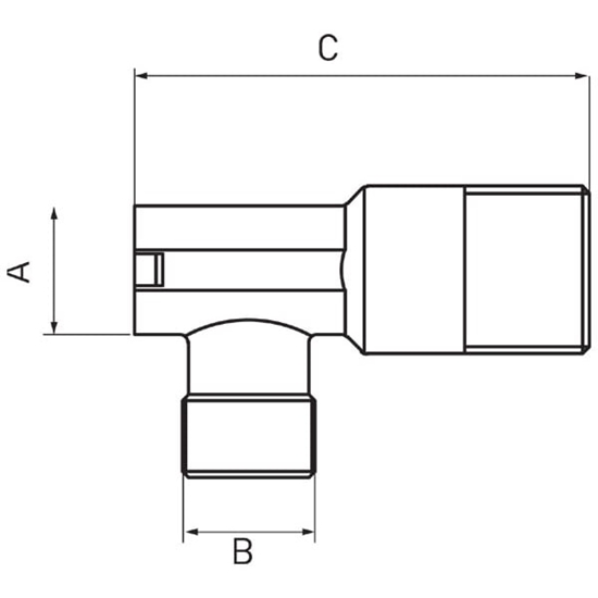 Picture of Ferro Zawór ktowy 1/2"x3/8"  (Z1238G)