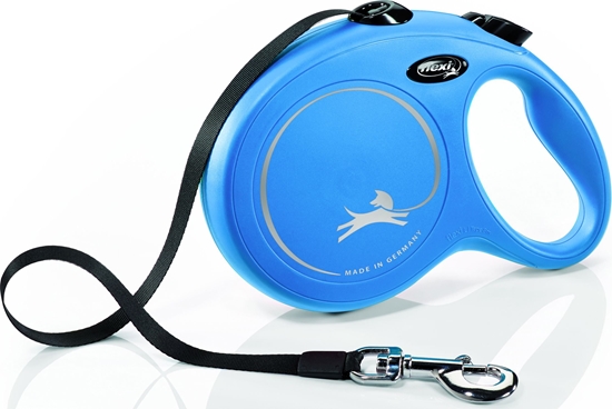 Picture of Flexi Smycz automatyczna New Classic tama - L 8 m niebieska do 50kg
