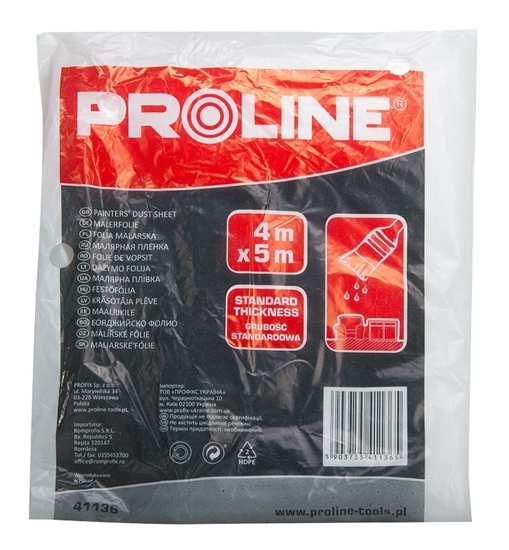 Picture of Folia malarska Pro-Line cienka 4 x 5m (41136)