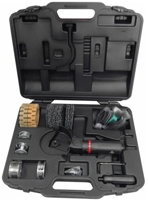 Изображение Forsage Maszyna szlifujca pneumatyczna ktowa wielofunkcyjna 3500obr/min z zestawem nasadek, w walizce