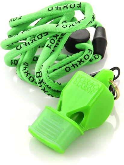 Изображение Fox40 Gwizdek ze sznurkiem neon Fox 40 Classic Cmg zielony (38151)