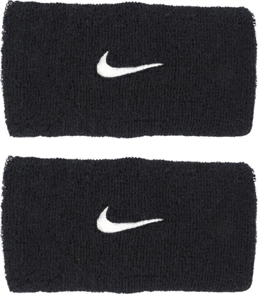 Attēls no Frotki na rk Nike Swoosh Wristbands 2 szt. czarne N1012406010OS