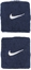 Изображение Frotki na rk Nike Swoosh Wristbands 2 szt. granatowe N1012405463OS