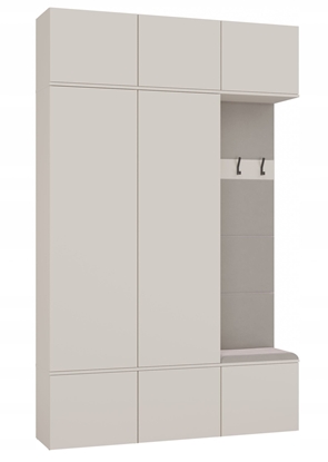 Attēls no Garderoba HAGA III 2Sz1W KASZMIR 2x Szafa + Wieszak