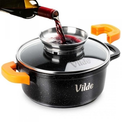 Picture of GARNEK GRANITOWY 1,2L 16cm Z POKRYW Z AROMATYZEREM TERRUNA 199103