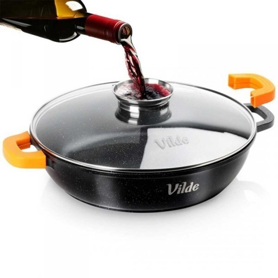 Picture of GARNEK GRANITOWY PASKI PATELNIA 4,7L 32cm Z POKRYW Z AROMATYZEREM TERRUNA 199109