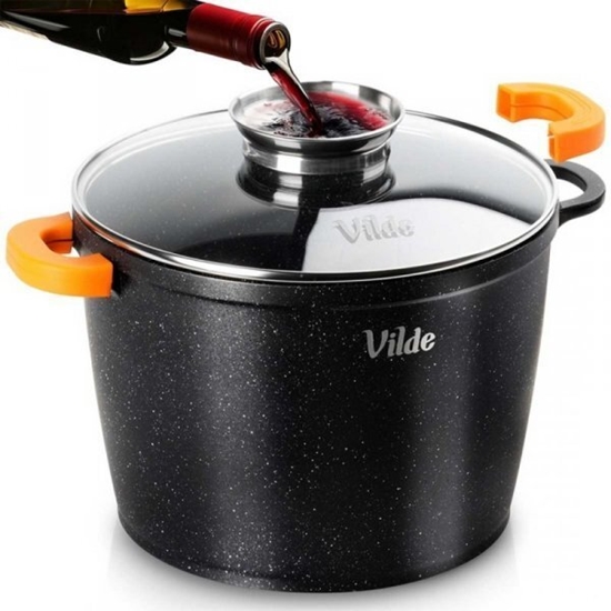 Picture of GARNEK GRANITOWY WYSOKI 6,7L 24cm Z POKRYW Z AROMATYZEREM TERRUNA 199110