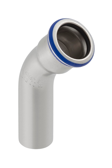 Picture of Geberit Kolano jednokielichowe 45° d22 MAPRESS EDELSTAHL - 30704