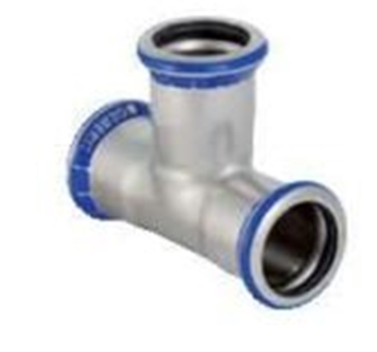 Изображение Geberit Trójnik Mapress Edelstahl równoprzelotowy 18mm (31002)