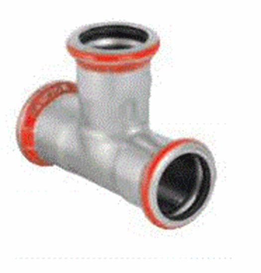 Изображение Geberit Trójnik równoprzelotowy C-STAHL 35mm (21006)