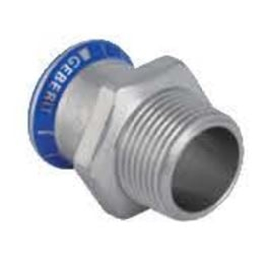 Изображение Geberit Zczka Mapress Edelstahl przejciowe z gwintem zewntrznym 42mm - 31710