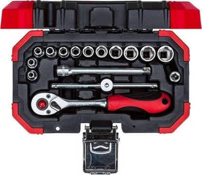 Attēls no Gedore Gedore Red socket wrench set 1/4 SW4-13mm 16 pieces - 3300050