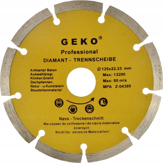Picture of Geko Tarcza diam.125mm segment.PROFI(100)