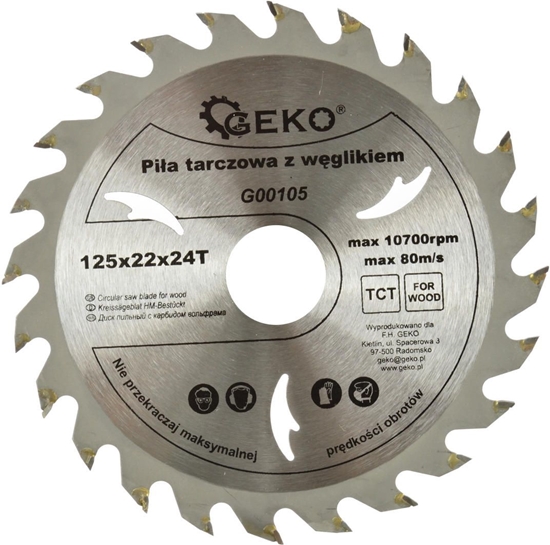 Picture of Geko tarcza do drewna 125x22x24T (G00105)