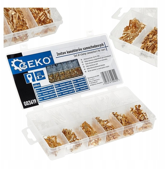 Picture of Geko Zestaw zczek samochodowych z osonami 450szt. (20)