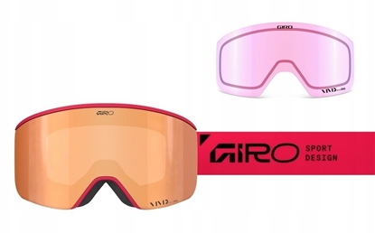 Attēls no Giro Gogle zimowe AXIS GLACIER RED STACKED (OTG) (Cylindrical) (Lustrzana szyba kolorowa VIVID-Carl Zeiss COPPER 19-42% S2 + Lustrzana szyba kolorowa VIVID-Carl Zeiss INFRARED 58% S1)