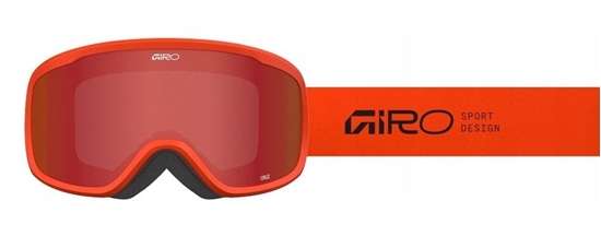 Picture of Giro Gogle zimowe CRUZ ORANGE STACKED (OTG) (Cylindrical) (Lustrzana szyba kolorowa AMBER SCARLET 19-42% S2) (NEW 2025/2026)