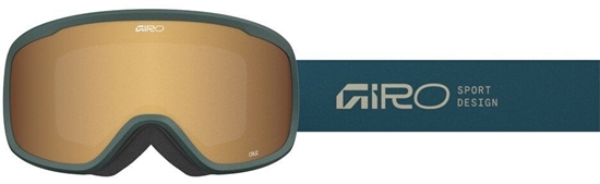 Picture of Giro Gogle zimowe GIRO CRUZ FOREST GREEN STACKED (OTG) (Cylindrical) (Szyba lustrzana AMBER GOLD 19-42% S2)