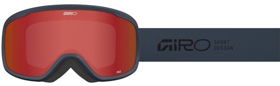 Picture of Giro Gogle zimowe GIRO CRUZ INDIGO STACKED (OTG) (Cylindrical) (Szyba lustrzana kolorowa AMBER SCARLET 19-42% S2)