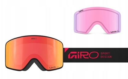 Attēls no Giro Gogle zimowe METHOD BLACK/RED STACKED (Cylindrical) (Lustrzana szyba kolorowa VIVID-Carl Zeiss EMBER 19-42% S2 + Lustrzana szyba kolorowa VIVID-Carl Zeiss INFRARED 58% S1)