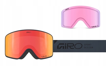 Attēls no Giro Gogle zimowe METHOD INDIGO STACKED (Cylindrical) (Lustrzana szyba kolorowa VIVID-Carl Zeiss EMBER 19-42% S2 + Lustrzana szyba kolorowa VIVID-Carl Zeiss INFRARED 43-79% S1)