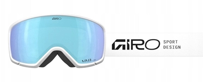 Attēls no Giro Gogle zimowe RINGO WHITE STACKED (OTG) (Toric) (Szyba lustrzana kolorowa VIVID-Carl Zeiss ROYAL 19-42% S2)