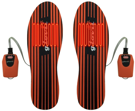 Picture of Glovii Ogrzewane, cienkie, wkadki narciarskie, aplikacja, GW4U rozmiar 36-48