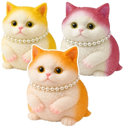 Attēls no Gniotek Sensoryczny Mikki Kotek Z Perami Ozdoba 15cm Mix EDUKAMP