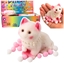 Изображение Gniotek Sensoryczny Mikki Kotek Z Perami Pomponiki Biay 8cm EDUKAMP