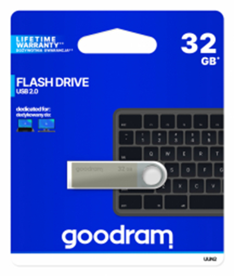Picture of Goodram pendrive 32GB USB 2.0 UUN2 silver