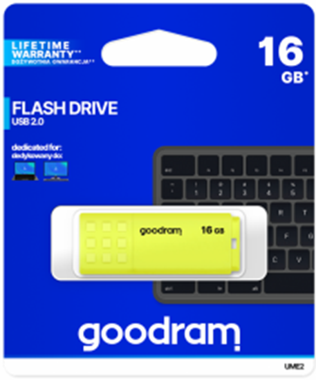 Picture of Goodram UME2 USB 2.0 16GB Yellow