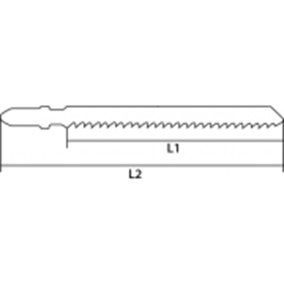 Attēls no Graphite Brzeszczoty do wyrzynarki 8TPI typ T 2szt. - 57H764