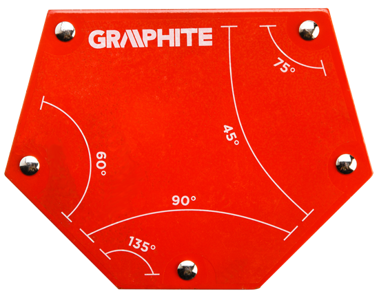 Picture of Graphite Spawalniczy ktownik magnetyczny 111x136x24mm 34,0kg (56H905)