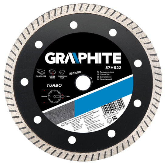 Picture of Graphite Tarcza diamentowa 115x22.2mm turbo super cienka - 57H620