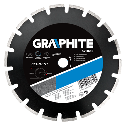 Attēls no Graphite Tarcza diamentowa segmentowa 350x25,4mm 57H614